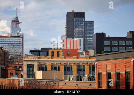 Alte und moderne Architektur von Chelsea Nachbarschaft, New York City. Stockfoto