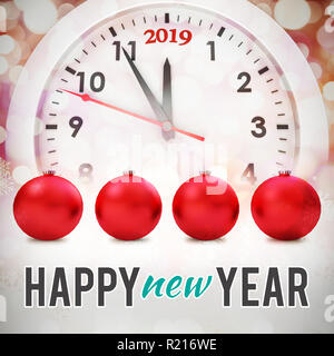 Zusammengesetztes Bild des neuen Jahres-Grafik Stockfoto