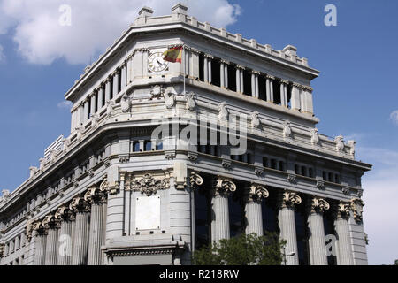 Berühmte Cervantes Institut Gebäude in Madrid, Spanien Stockfoto