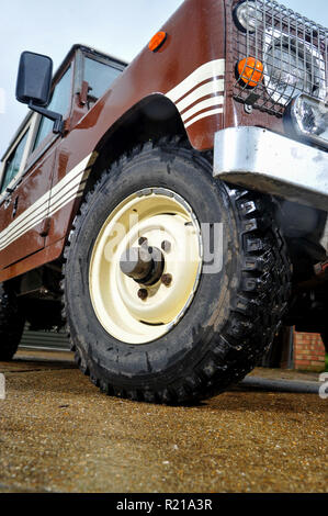 1983 Serie 3 Land Rover 88' County klassische britische 4x4 Auto Stockfoto