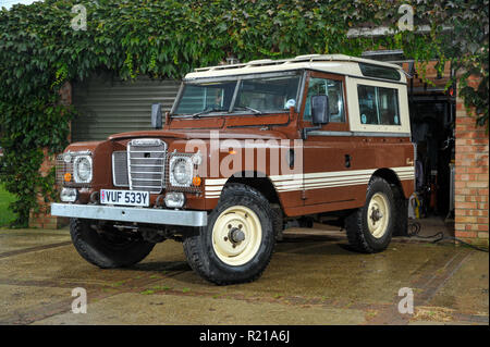 1983 Serie 3 Land Rover 88' County klassische britische 4x4 Auto Stockfoto