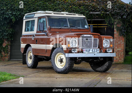 1983 Serie 3 Land Rover 88' County klassische britische 4x4 Auto Stockfoto