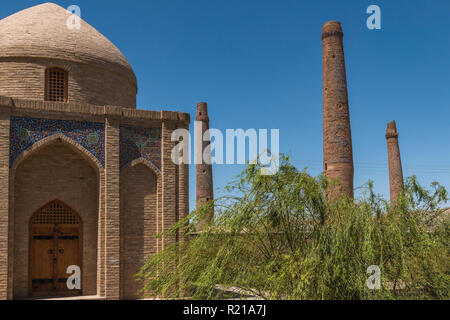 Die musalla Minarette, Herat, Afghanistan Stockfoto