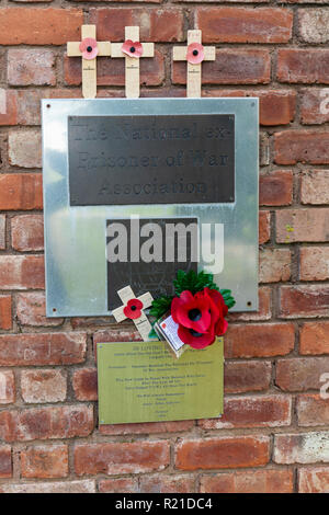 Das National Ex-Prisoner of war Association Memorial, das National Memorial Arboretum, Airewas, Staffordshire, England, Großbritannien Stockfoto