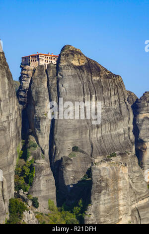 Kloster Kloster Varlaam, Meteora, UNESCO-Weltkulturerbe, Konglomerat Türme und Klöster, Griechenland Stockfoto