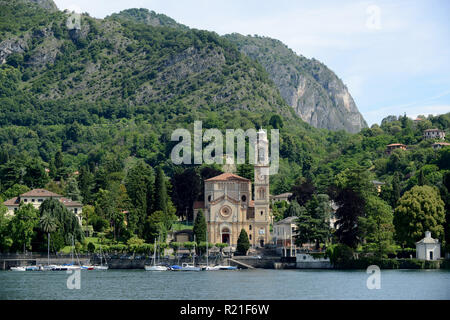 Kirche San Lorenzo in Tremezzo am Comer see Italien Stockfoto