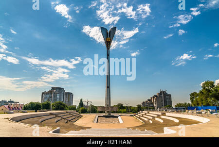 Memorial Stele die Befreier von Rostow-am-Don von den Nazis, Russland Stockfoto