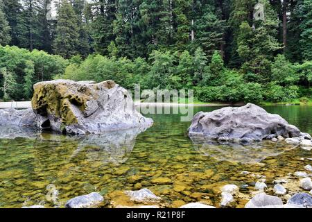 Die Smith River im Jedediah Smith Redwoods State Park Stockfoto