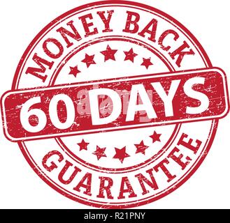 Red grungy Stempelabdruck auf weißem Hintergrund Stock Vektor