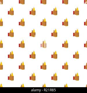 Bier Muster nahtlose im flachen Stil für jedes Design Stock Vektor