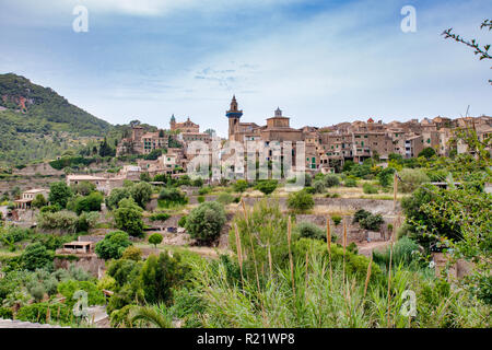 Valldemossa eine kleine historische Stadt in Spanien, Mallorca Stockfoto