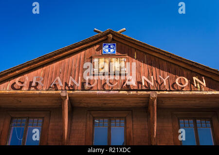 Grand Canyon Railway Depot, Grand Canyon National Park, Arizona USA Stockfoto