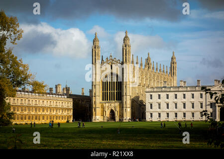 King's College Chapel, Universität Cambridge im Herbst. Universität Cambridge, UK Stockfoto