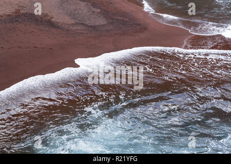 Red Sand Beach, Maui, Hawaii - aka Kaihalulu Bay Stockfoto