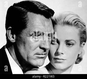 1955 amerikanischen romantischer Thriller Film von Alfred Hitchcock, von einem Drehbuch von John Michael Hayes auf der Grundlage der 1952 Roman Catch a Thief von David Dodge. Die filmstars Cary Grant [3] Als pensionierter Katze Einbrecher [3] Wer hat seinen reformierten Ruf durch den Fang eines Betrügers preying auf die wohlhabenden Touristen der Französischen Riviera zu speichern. Grace Kelly Credit: Hollywood Foto Archiv/MediaPunch Stockfoto