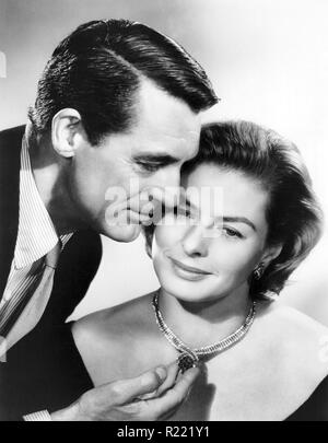 1958 Technicolor Britischen romantische Komödie Film unter der Regie von Stanley Donen und Hauptdarsteller Cary Grant und Ingrid Bergman. Eine Schauspielerin verliebt sich in einen Mann, den sie glaubt, verheiratet zu sein, der heimlich von ihr verdeckt die Tatsache, dass Er hat keine Frau. Quelle: Hollywood Foto Archiv/MediaPunch Stockfoto