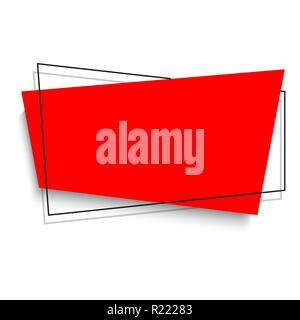 Moderne Vektor verkünden Banner auf weißem Hintergrund, Design für den Verkauf Stock Vektor