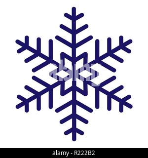 Schneeflocken-symbol Vector Illustration für Design Stock Vektor