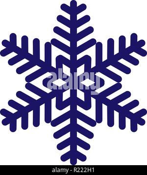 Schneeflocken-symbol Vector Illustration für Design Stock Vektor