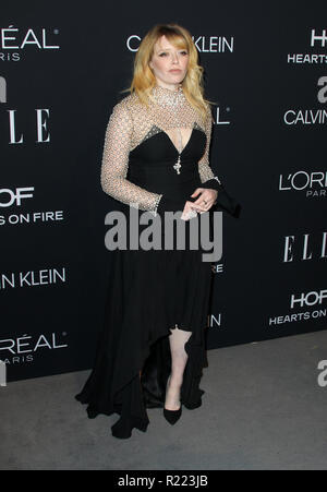 ELLE 25 Jahre Frauen in Hollywood 2018 zu Feiern im Four Seasons Beverly Hills in Los Angeles, Kalifornien statt. Mit: Natasha Lyonne Wo: Los Angeles, Kalifornien, Vereinigte Staaten, wenn: 15 Okt 2018 Credit: Adriana Barraza/WENN.com M. Stockfoto