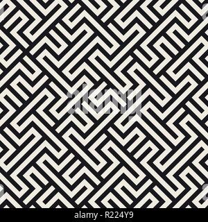 Vektor nahtlose Muster. Moderne, elegante abstrakte Textur. Wiederkehrende geometrische Fliesen Stock Vektor