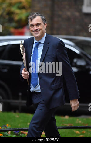 Geschäftsführer Julian Smith kommt in Downing Street, London. Stockfoto