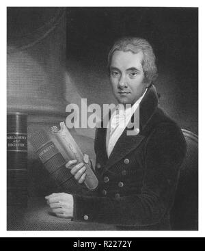 William Wilberforce (24. August 1759 - 29. Juli 1833 ) war ein englischer Politiker, Philanthrop, Theologe und ein Führer der Bewegung zur Abschaffung des Sklavenhandels Stockfoto