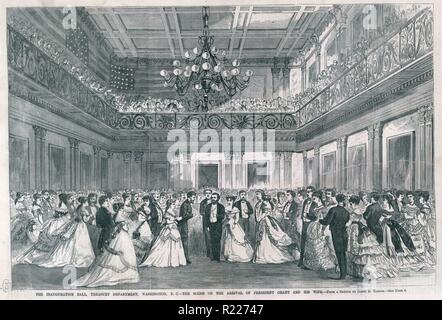 Präsident Ulysses Grant inaugural Ball, März 1869 Stockfoto