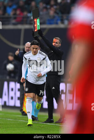 Leipzig, Deutschland. 15 Nov, 2018. Deutschland Ersatz GES/Fußball/Freundschaftsspiele: Deutschland - Russland, 15.11.2018 Fußball: Testspiel: Deutschland gegen Russland, Leipzig, 15. November 2018 | Verwendung der weltweiten Kredit: dpa/Alamy leben Nachrichten Stockfoto