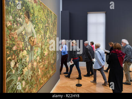 Potsdam, Deutschland. 16 Nov, 2018. Das ölbild mit dem Titel 'Monaco', der 1884 von dem Maler Henri-Edmond Cross ist im Museum Barberini in der neuen Ausstellung "Farbe und Licht. Die Neo-Impressionist Henri-Edmond Cross'. Die neue Ausstellung wird vom 17.11.2018 bis 17.02.2019. Foto: Patrick Pleul/dpa-Zentralbild/dpa/Alamy leben Nachrichten Stockfoto