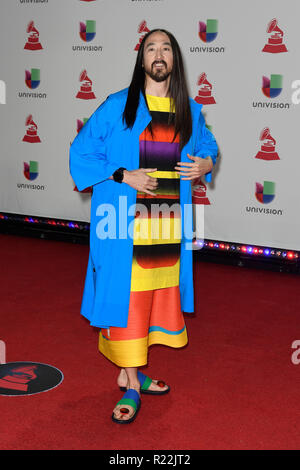 Las Vegas, NV, USA. 15 Nov, 2018. Steve Aoki am 19. Latin Grammy Awards am 15. November 2018 im MGM Grand Garden Arena in Las Vegas, Nevada. Credit: Damairs Carter/Medien Punch/Alamy leben Nachrichten Stockfoto