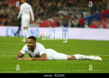 London, Großbritannien. 15. Nov 2018. Callum Wilson aus England. Internationaler Fußball-Freundschaftsspiel, England V USA im Wembley Stadion in London am Donnerstag, den 15. November 2018. Bitte beachten Sie die Bilder sind nur für den redaktionellen Gebrauch bestimmt. pic von Andrew Obstgarten/Andrew Orchard sport Fotografie/Alamy leben Nachrichten Stockfoto