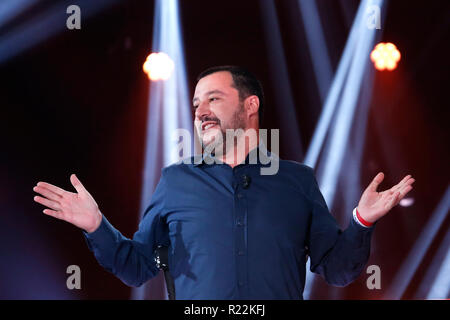 Matteo Salvini Rom, 16. November 2018. Talk Show 'Nemo'. Foto Samantha Zucchi Insidefoto Stockfoto