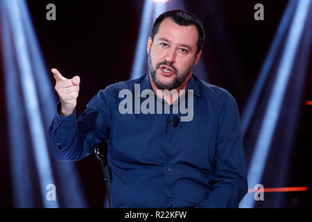 Matteo Salvini Rom, 16. November 2018. Talk Show 'Nemo'. Foto Samantha Zucchi Insidefoto Stockfoto