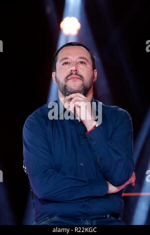 Matteo Salvini Rom, 16. November 2018. Talk Show 'Nemo'. Foto Samantha Zucchi Insidefoto Stockfoto