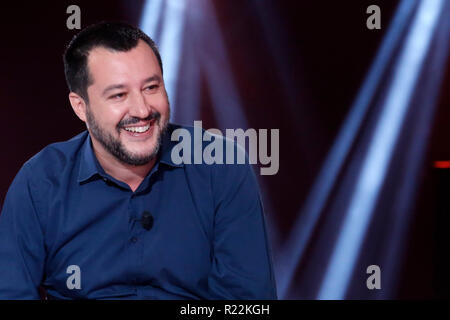 Matteo Salvini Rom, 16. November 2018. Talk Show 'Nemo'. Foto Samantha Zucchi Insidefoto Stockfoto