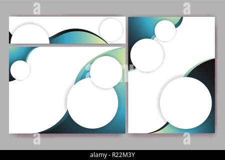 Abstrakte elegante Banner Vorlagen für Eb und Drucken desingt fließend Design Digitale Kunst Stock Vektor