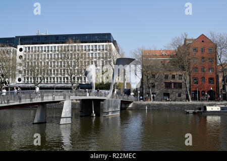 Pero's Bridge im Stadtzentrum von Bristol England im Stadtzentrum von Großbritannien am Hafen Stockfoto