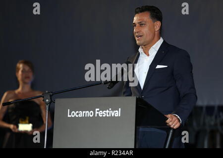 LOCARNO, Schweiz - 11.August 2018: 71St Locarno Film Festival Awards Night (Foto: Mickael Chavet) Stockfoto