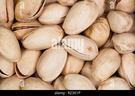 Pistazien Textur. Muttern. Geröstete gesalzene Pistazien gesund lecker Essen studio Foto. Stockfoto