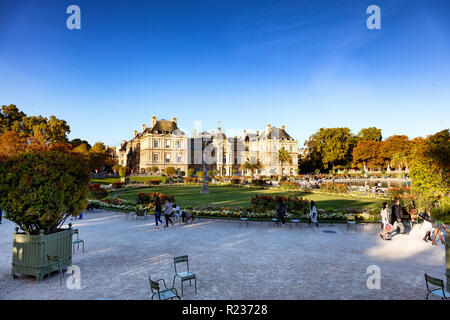 Frankreich, Paris, 04. Oktober 2018: Luxemburg Garten Stockfoto