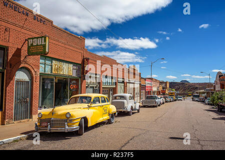 Historischen Erie Street in Lowell, jetzt Teil von Bisbee, Arizona Stockfoto