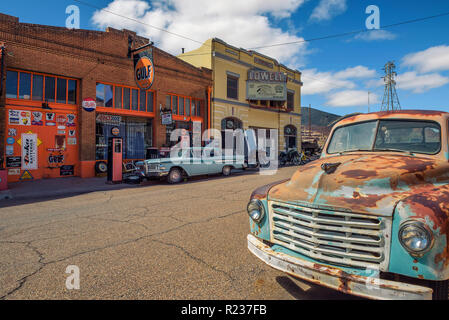 Historischen Erie Street in Lowell, jetzt Teil von Bisbee, Arizona Stockfoto