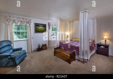 Architektonische Schlafzimmer Innenraum Philadelphia USA Stockfoto