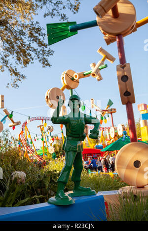 Toy Story in Disney's Hollywood Studios Theme Park in Orlando, Florida Stockfoto