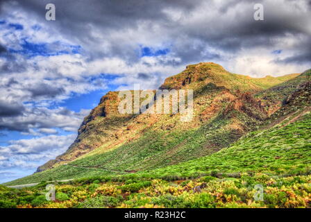 Nord-West-Küste von Teneriffa in der Nähe von Punto Teno Leuchtturm, Kanarische Inseln Stockfoto