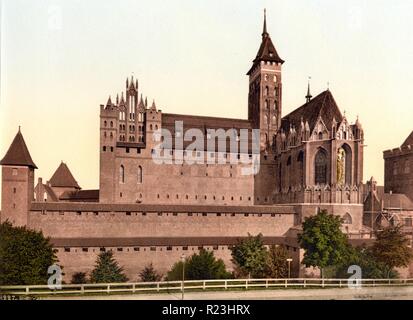 Marienburg, Ostseite, Preußen, Deutschland (Malbork, Polen) 1890 Stockfoto