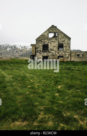 Eine leere verlassene Haus auf der Halbinsel Snaefellsnes im Westen Islands. Stockfoto