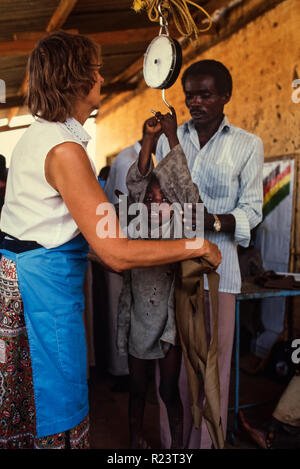 Sudan während der hungersnot Zeitraum Mai-Juni 1985. Dieses Bild in 2018 gescannt Stockfoto