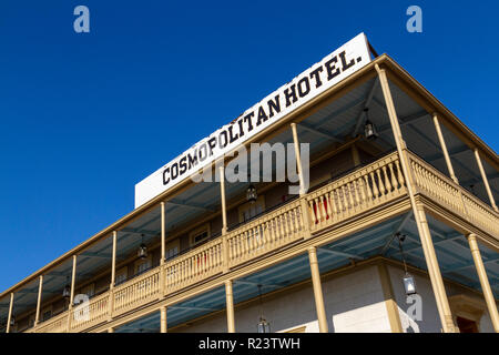 Das Cosmopolitan Hotel und Restaurant in der Old Town San Diego State Historic Park, San Diego, California, United States. Stockfoto